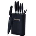 Royalty Line RL-6MSTK: Knives with Stand 6PCS Black