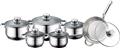 Royalty Line RL-1231: 12 Pieces Cookware Set with Glass Lid