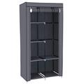 Herzberg HG-8010: Storage Wardrobe - Small Black