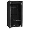 Herzberg HG-8010: Storage Wardrobe - Small Black