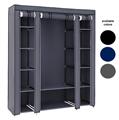 Herzberg HG-8009: Storage Wardrobe - Large Black