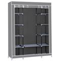 Herzberg HG-8009: Storage Wardrobe - Large Black