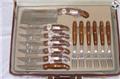 Royalty Line RL-K25LB: 12 Pieces Kitchen Knife Set with Suitcase