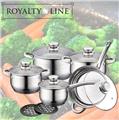 Royalty Line RL-1232: 12 Pieces Stainless Cookware Set