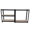 Herzberg HG-8027BLK: Black Coated Storage Shelf