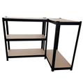 Herzberg HG-8027BLK: Black Coated Storage Shelf