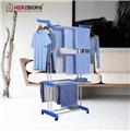 Herzberg HG-8034BLU: Moving Clothes Rack - Blue