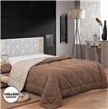 Herzberg Bicolor Microfiber Duvet - 140x200cm Brown