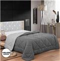 Herzberg Bicolor Microfiber Duvet - 140x200cm Gray