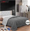 Herzberg Bicolor Microfiber Duvet - 140x200cm Gray