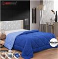 Herzberg HG-2020BCO: Bicolor Microfiber Duvet - 200x200cm Blue