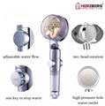 Herzberg Turbo Charger Showerhead Gold