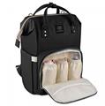 Herzberg HG-03190: Multifunction Mommy Diaper and Baby Bottle Bag - Black