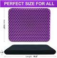 Herzberg HG-03169: Gel Seat Cushion - Purple