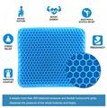 Herzberg HG-03220: Gel Seat Cushiion - Blue