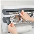 Herzberg HG-03145: Wall-Mounted Paper Towel, Cling Film & Foil Dispenser Household Kitchen Tool Rack