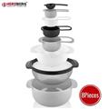 Herzberg 8 in 1 Bowl & Measuring Cups Set