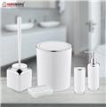 Herzberg HG-OKY6321: 5 Pieces Bathroom Set - Double Layer Color Gray