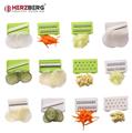 Herzberg HG-8032: Vegetable Slicer with Bowl and Storage Container Set