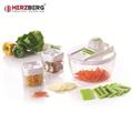 Herzberg HG-8032: Vegetable Slicer with Bowl and Storage Container Set