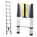 Herzberg HG-5260: Aluminum Telescopic Ladder with Anti Slip Footing - 2.6M