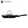 Imperial Collection 28cm Marble Coated Grill Pan Black