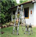 Herzberg HG-5440: Retracting Aluminum Telescopic Ladder - 4.4M