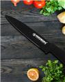 Herzberg 8 Pieces Knife Set with Acrylic Stand - Black Marble