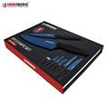 Herzberg HG-KL6BLU: 5 Pieces Marble Coated Knife Set - Blue