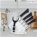 Royalty Line 5 Pieces Black Ceramic Knife Set