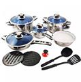 Royalty Line RL-16RGNM: 16 Pieces Premium Stainless Steel Cookware Set