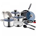 Royalty Line RL-16RGNM: 16 Pieces Premium Stainless Steel Cookware Set