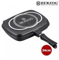 Herzog 34cm Die Casting Double Fry Pan