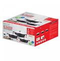 Royalty Line RL-BR1006M:6 Pieces Non-Stick Marble Coated Low Casserole Set