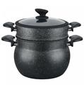 Cheffinger CF-COUS12: 12L Marble Coated Steam Cooker Couscous Pot