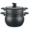 Cheffinger CF-COUS12: 12L Marble Coated Steam Cooker Couscous Pot