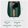 Cheffinger CF-AFRY4.5: 1400W Digital LED Air Fryer - 4.5 Liters Green