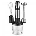 Royalty Line RL-ESMS800: 2-Speed  3-in-1 Hand Blender, Whisker, Chopper - 800W