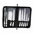 Royalty Line RL-K10HL: 10 Pieces Stainless Steel Knife Set with Carrying Case