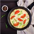 Cheffinger CF-FA03: 3 Pieces Marble Coated Frying Pan Set Green